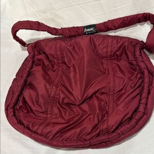 Sammies Samsonite wine puffer Shoulder Bag with Casual Hobo Design